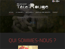 Tablet Screenshot of manoirdelateterouge.com